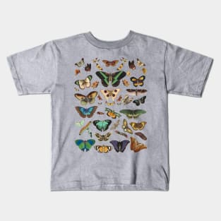 Moth cottagecore, fairycore and goblincore insect moon child Kids T-Shirt